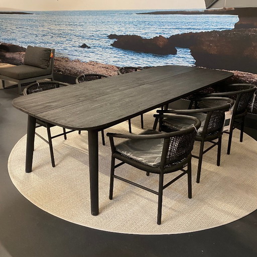 Max&Luuk Lennon table de jardin et 6 chaises