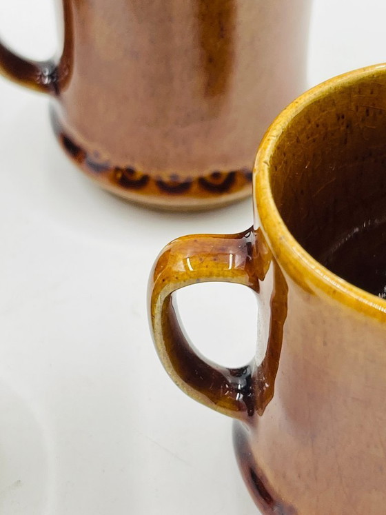 Image 1 of Set 4 Tazzine Espresso Deco Hälsingborg Bari 15/1 Marrone