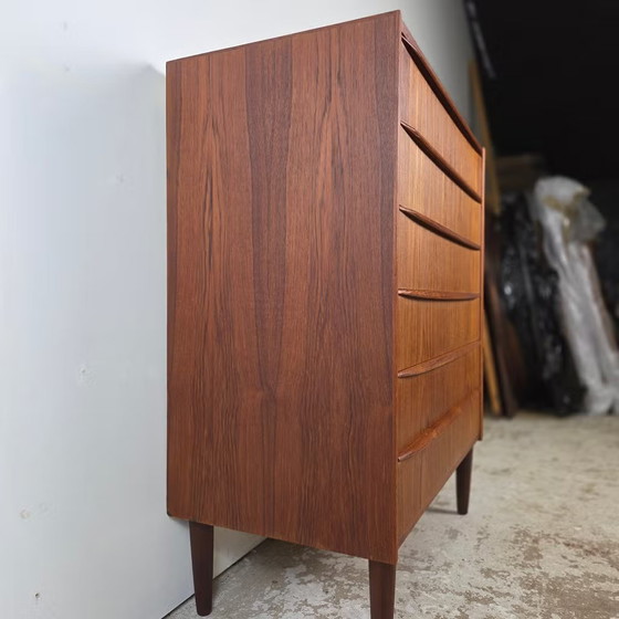 Cassettiera danese vintage, teak anni '60 scandinava, Cassettiere, Legno, Marrone, Scandinavian (foto 3 di 19)