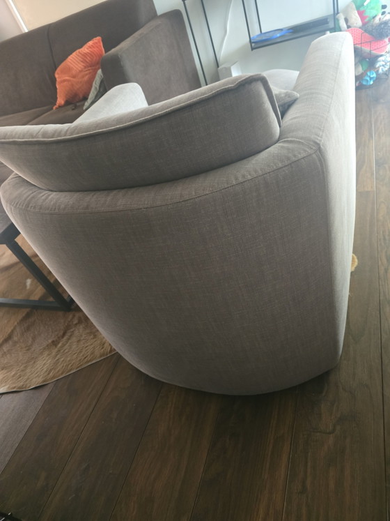 Image 1 of LEOLUX Armchair with ottoman