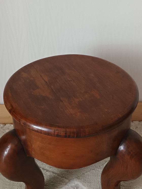 Image 1 of Antique Walnut Piano Stool