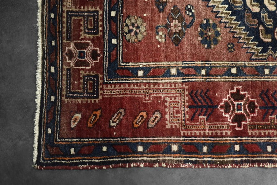 Image 1 of Handgewebter orientalischer Hamadan-Kamse-Teppich, 1960er Jahre