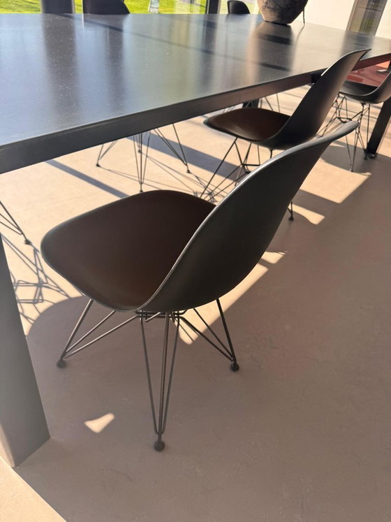 Image 1 of Sheet steel table with Vitra chairs