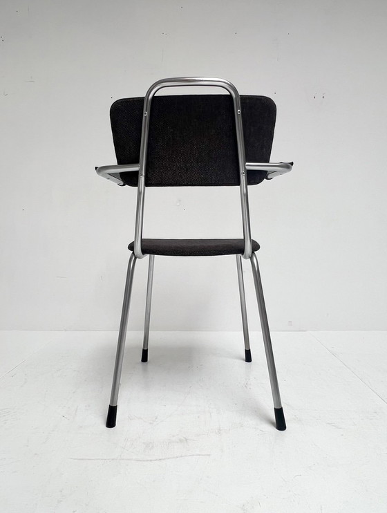 Image 1 of Ensemble de quatre chaises Gispen 115 d'origine hollandaise, 1960
