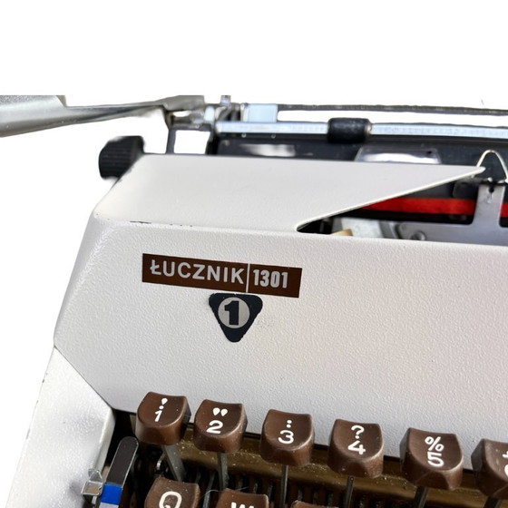 Image 1 of Łucznik 1303 typewriter – Poland, 1970s, functional, very good condition