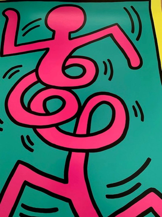 Image 1 of Keith Haring for the Montreux Jazz Festival in 1983.
