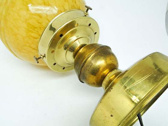 Suspension Art Déco, Allemagne, années 1930 – Glass, Brass (photo 5 of 10)