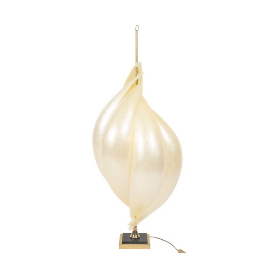 « Coquillage » lamp van Maison Rougier, Canada, jaren 70 – Vloerlampen, Plexiglass, Brass (photo 3 of 7)