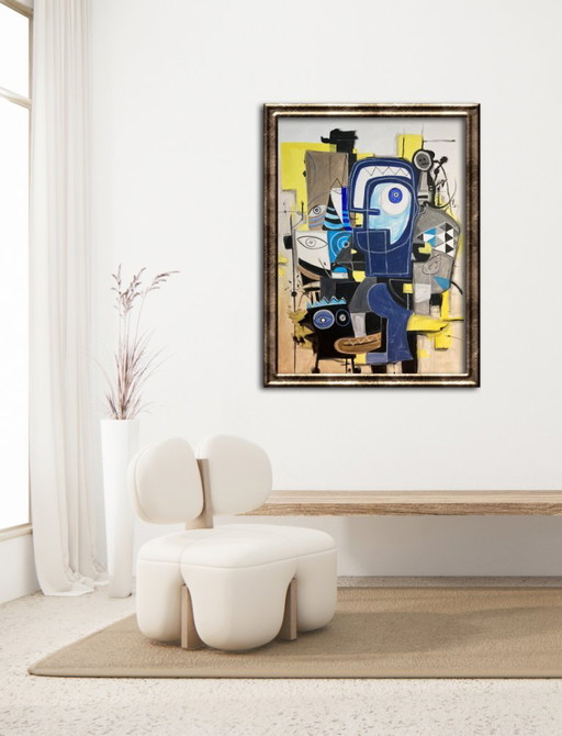 Pintura acrílica original XL de Don Kosta – Voz interior