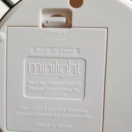 Image 1 of Lampada da tavolo o da parete pieghevole a batteria Mini Light di Kyoji Tanaka, anni '80