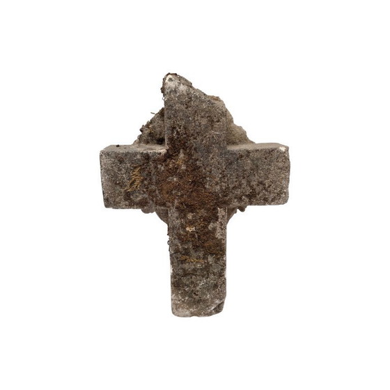 Image 1 of Antico ornamento tombale francese in pietra arenaria, prima metà del XX secolo