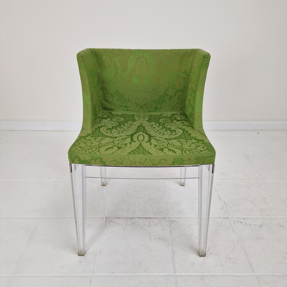 Image 1 of Kartell 'Mademoiselle' Stuhl in Damastgrün von Philippe Starck Italien, 2000er Jahre