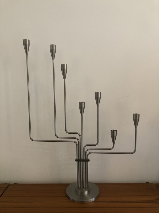 Image 1 of Design kandelaar van Piet Hein " Grote Beer " , 7 kaarsen