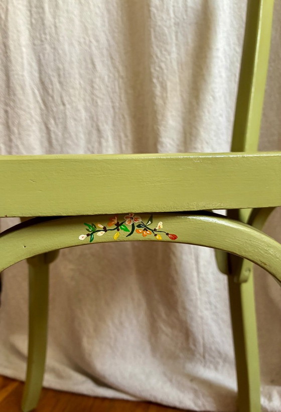 Vintage Baumann Bistro Stoel Opgeknapt – Eetkamerstoelen, Wood (photo 7 of 10)