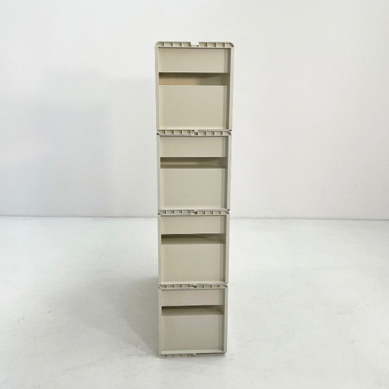 Image 1 of Witte modulaire Jeep-boekenkast van De Pas, D'Urbino en Lomazzi voor BBB, jaren 70.