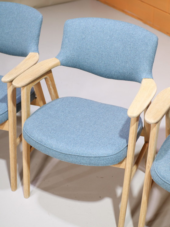 Image 1 of 6x Erik Kirkegaard 43 Dining Chairs Oak Danish