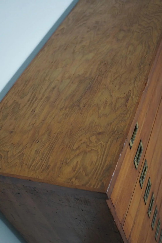 Image 1 of Mobiletto da farmacia/armadietto da disegno inglese in pino silvestre, inizio XX secolo