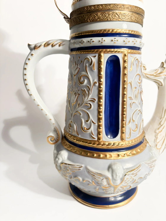 Capodimonte Porcelain Teapot, Bronze and Pure Gold, Late 19th Century – Table accessories (photo 5 of 16)