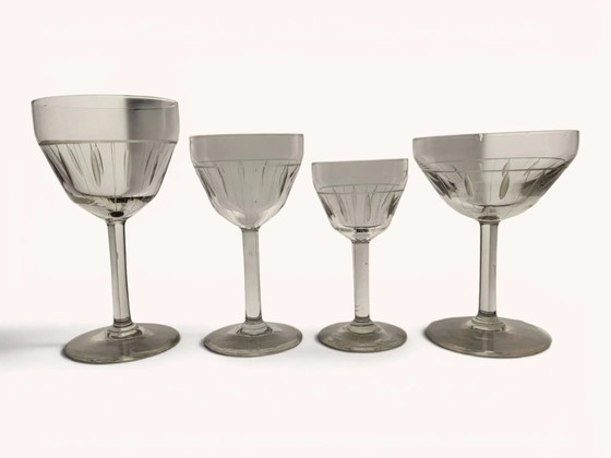 Set di bicchieri Art Déco da 24 pezzi – Bicchieri e caraffe, Crystal, Glass, Art Deco (photo 8 of 9)
