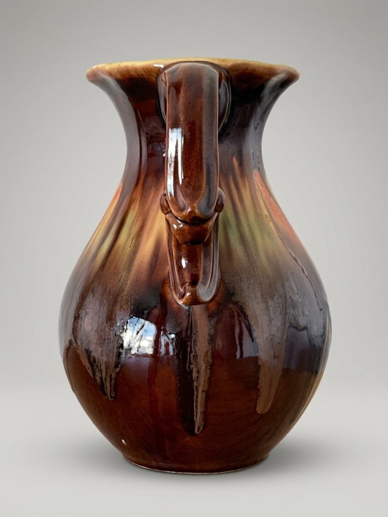 Dümler & Breiden – Two-Handled Glazed Ceramic Vase – Model 1110/19 (photo 3 of 9)