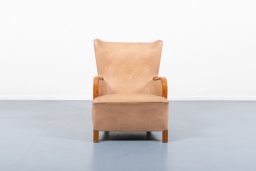 Skandinavischer Lounge-Sessel im Mid-Century-Modern-Stil, Schweden, 1950er Jahre