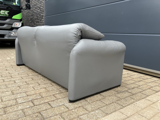 Image 1 of Cassina Maralunga 2,5-Sitzer in original grauem Pelle-Leder, SINGLE!