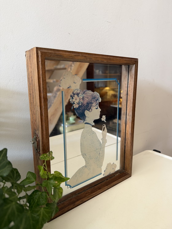 Image 1 of Art Nouveau key cabinet