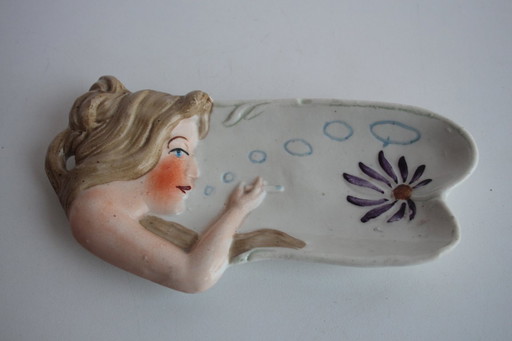 Porcelain decorative bowl in art deco style, 1930s. 