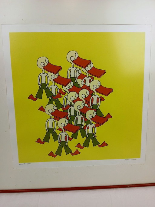 Siebdruck Adrie Arendsman, „ALLANT A.“