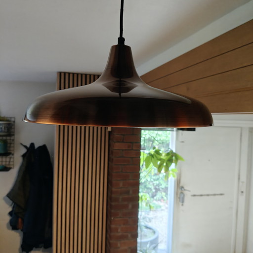 Philips hanglamp in mid-century stijl, geborsteld koper – 40 cm