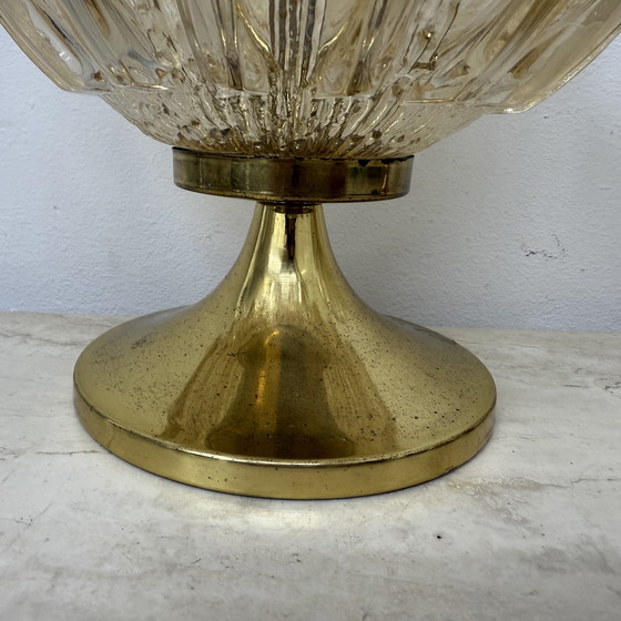 Image 1 of Mid Century Set van 2 Wortmann & Filz glazen tafellampen, 1970