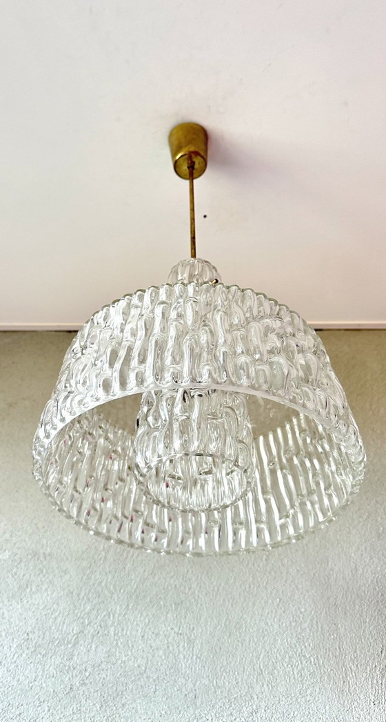 Lampada a sospensione Vintage Kalmar – Lampade a sospensione, Vetro, Ottone (photo 2 of 14)