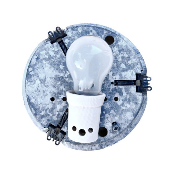 Image 1 of Lampada da soffitto in vetro bianco, RZB Bamberg, Germania, anni '70.