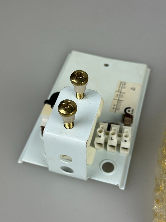 Image 1 of Lampada da parete anni '60 e '70, in vetro e ottone, design spaziale