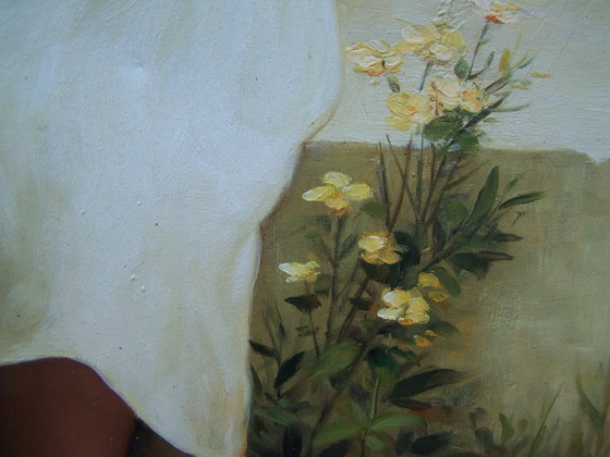 Image 1 of Girl with a plum basket