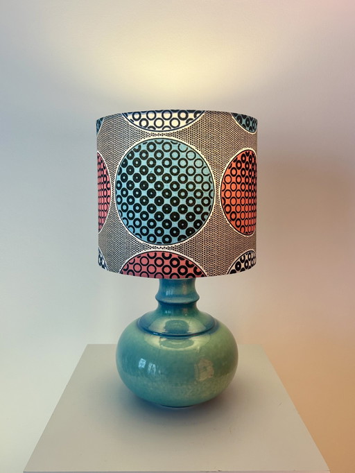 Akzentlampe aus seltener Jasba Vase - West German Pottery