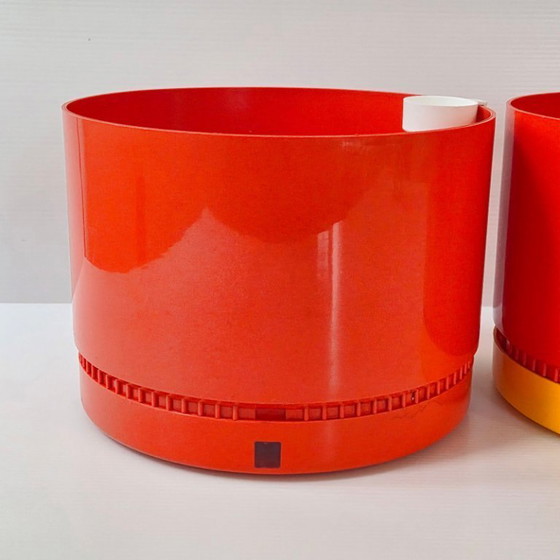 Image 1 of COPPIA DI VASI ROTONDI VINTAGE 1970 NENA BALSARI VASTILL BY-REFLEX ANNI '70