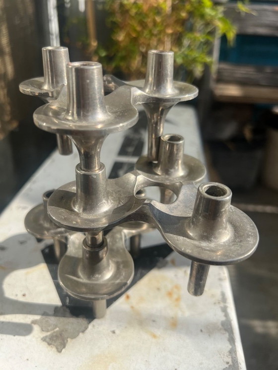 Image 1 of Vintage kaarsenhouder modulair Nagel Stoffi