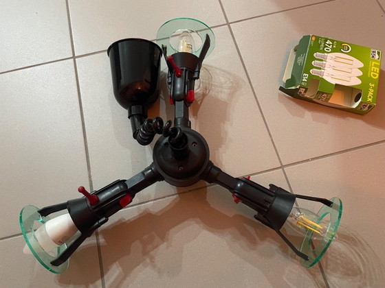 Image 1 of Lampe Eglo vintage à 3 têtes