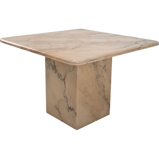 Mesa de centro vintage de mármol, Italia, 1980