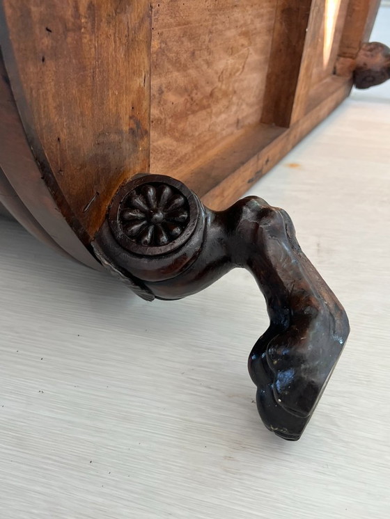 Image 1 of Cassettone - Noce - Comò con specchiera