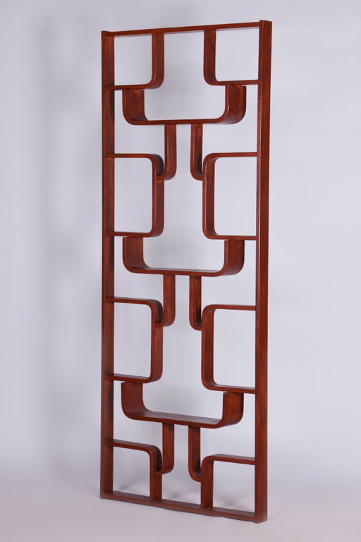 Restored Midcentury Divider, By Ludvik Volak, Revived Polish, Czech, 1960s – kamerschermen, Wood