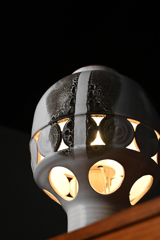 Image 1 of Handgemaakte keramieken lamp