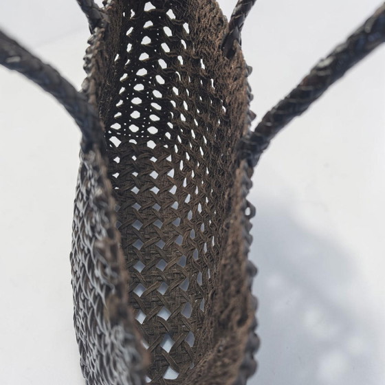 Image 1 of Handcrafted woven chocolate color