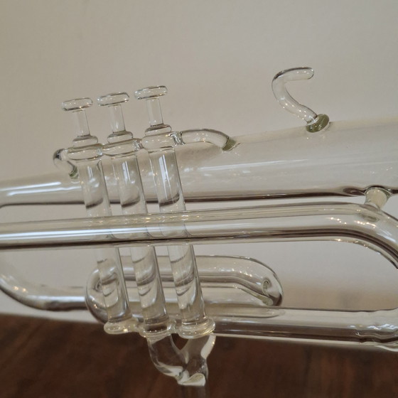 Image 1 of Mid-century mouth-blown borosilicate glass trumpet