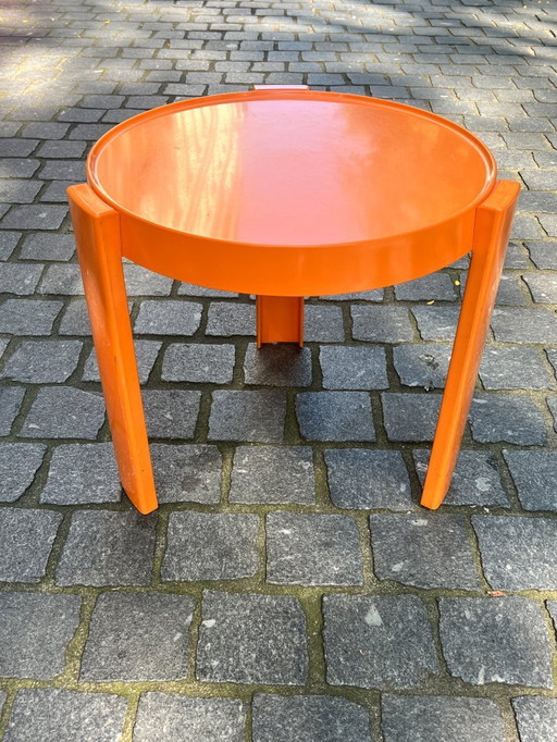 Table d'appoint ronde vintage, Italie, 1970