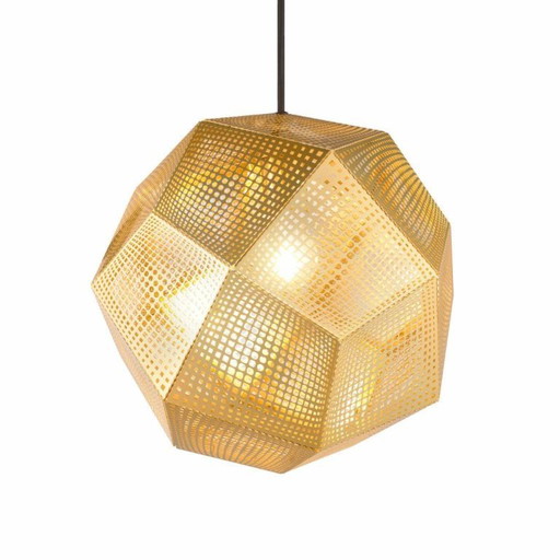 Tom Dixon Etch shade Brass Pendant Lamp
