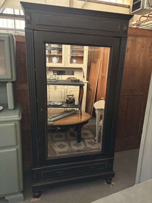 Meuble de rangement à une porte / armoire à miroir / buffet Brocante