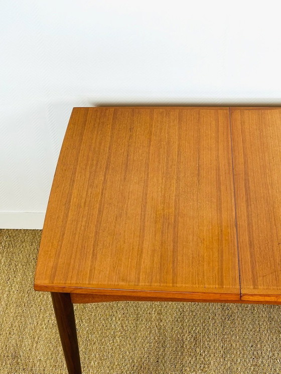 Image 1 of Uitschuifbare Scandinavische teakhouten eettafel, 1960