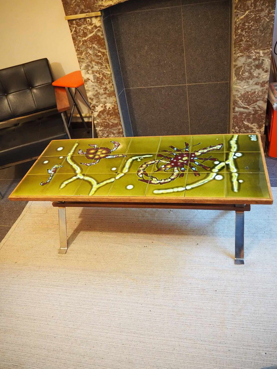 Image 1 of Table basse vintage en céramique, Design By Adri, 1960s
